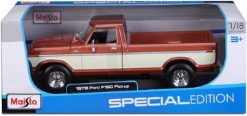 Maisto® Modellauto 31462 - Ford F150 Pick- Up ´79 (braun), Maßstab 1:18, detailliertes Modell