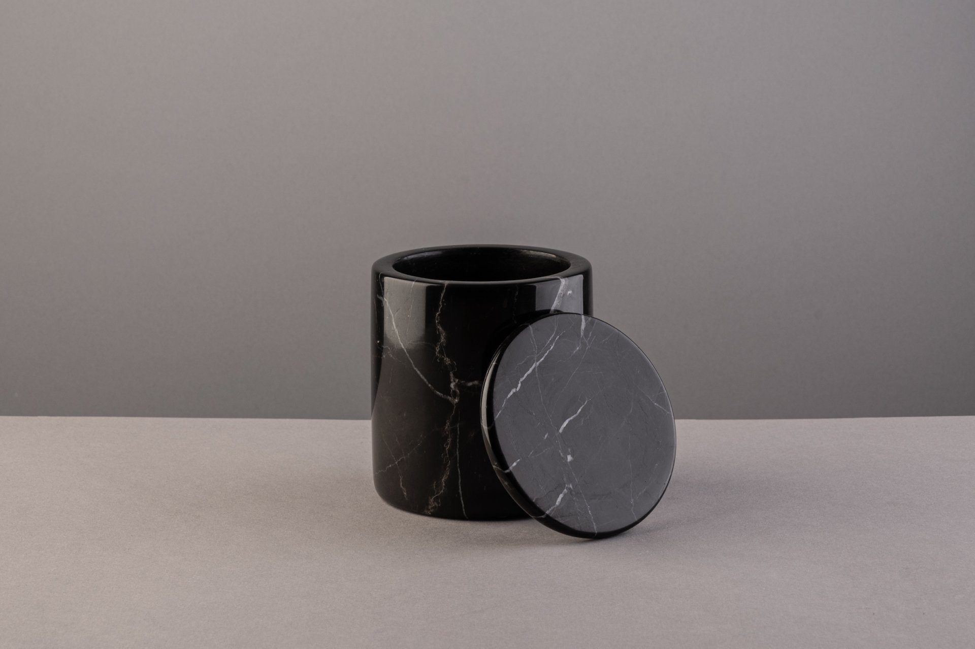 marmortrend Sehnsucht nach Einzigartigkeit Wattepadspender Marmor Wattebehälter/Vorratsdose