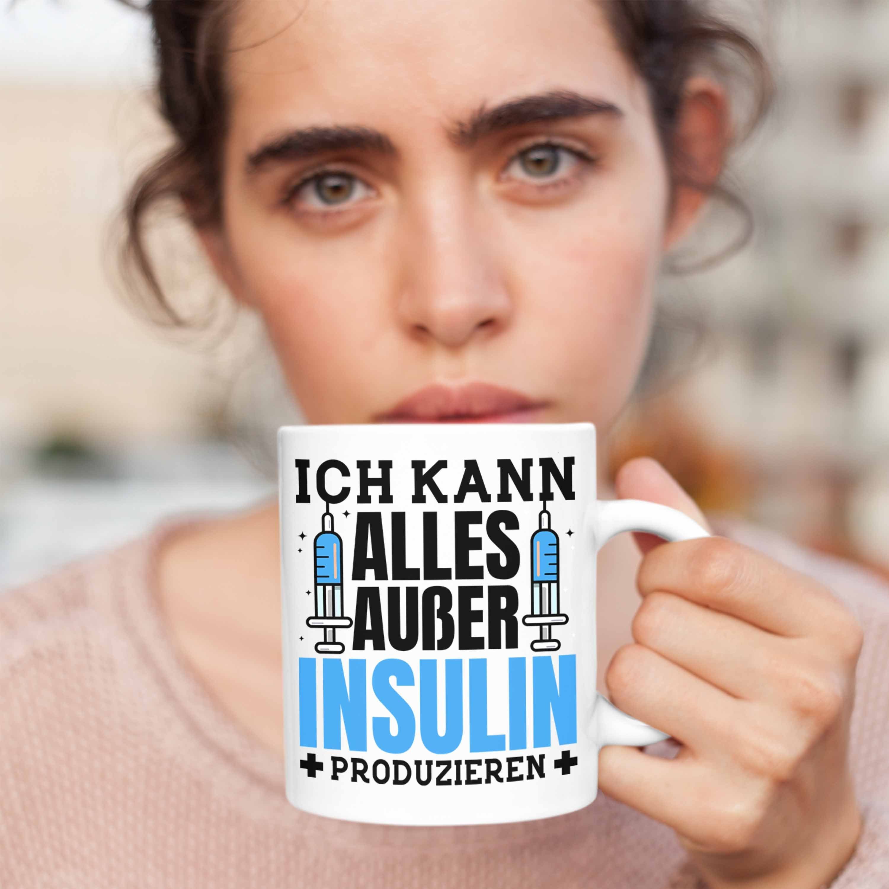 Lustiger Tasse - Zucker Spruch Tasse Geschenk Diabetis Weiss Diabetiker Patient Trendation Trendation