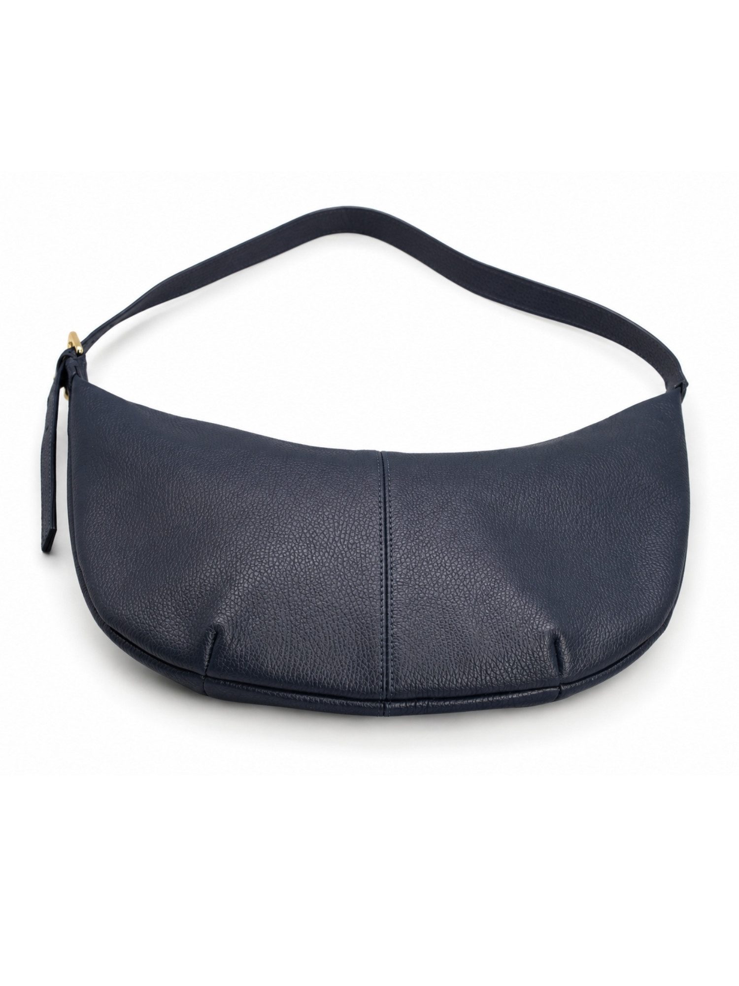 Adel Bags Schultertasche Lunara Echtleder Schultertasche Damen Hobo Bag Made in Italy (Einzelartikel), 100 % Echtleder Made in Italy mit verstellbarem Schulterriemen
