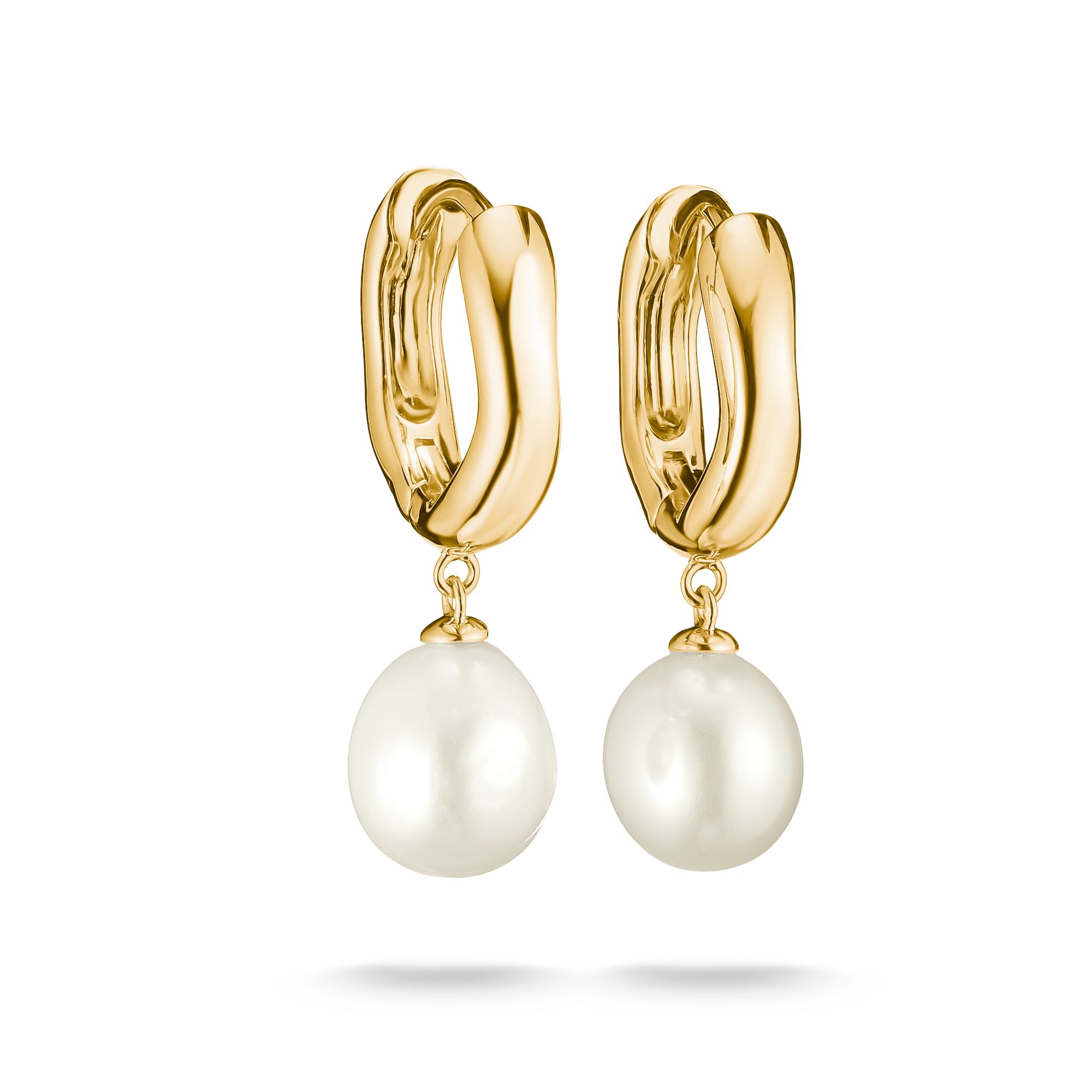 THOMAS SABO Paar Creolen Bold Elegance Creolen Perlen, mit Süßwasserzuchtperle