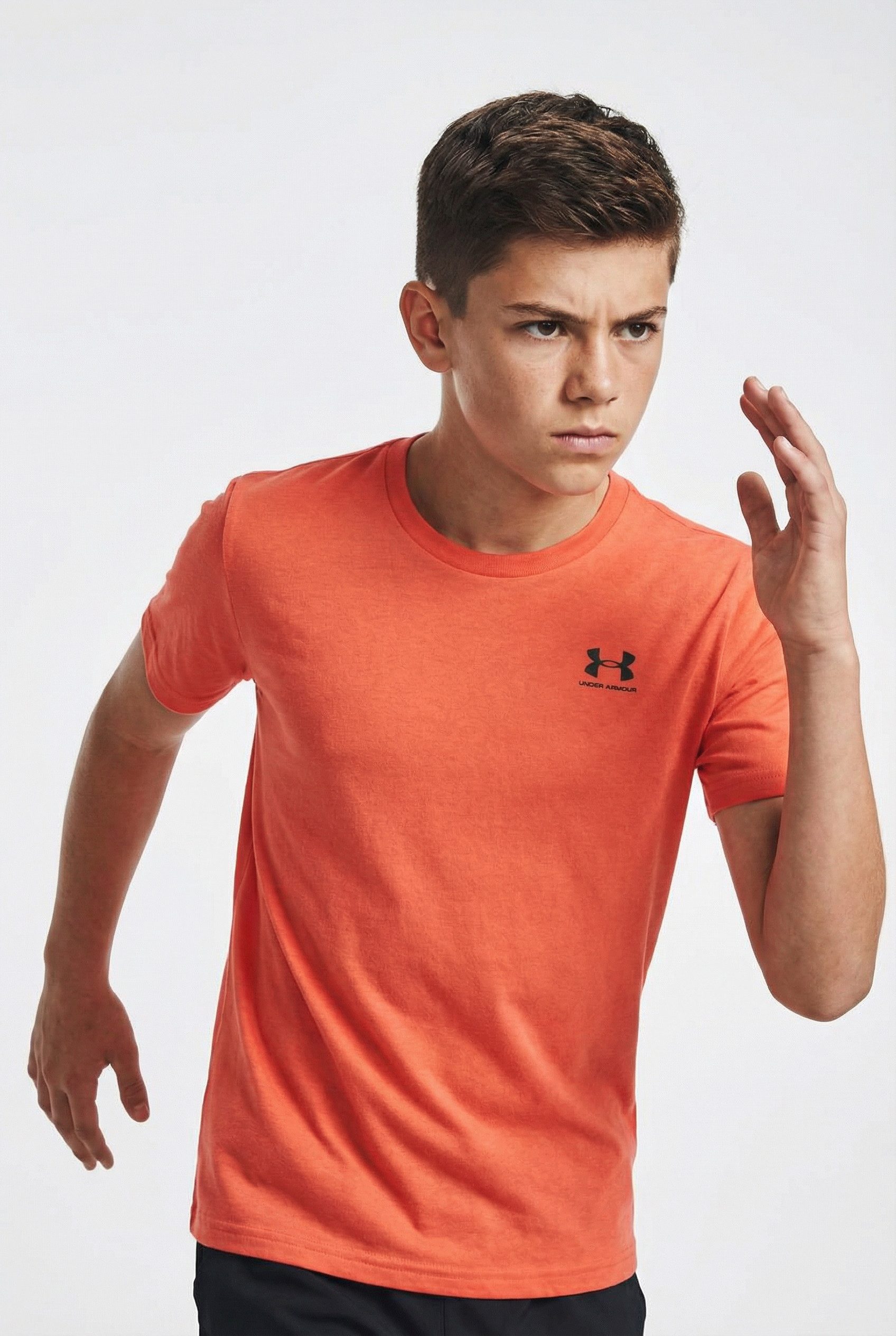 Under Armour® T-Shirt UA B SPORTSTYLE LC SS für Jugendliche, sportlicher Stil, mit Logodrucken, Kurzarm