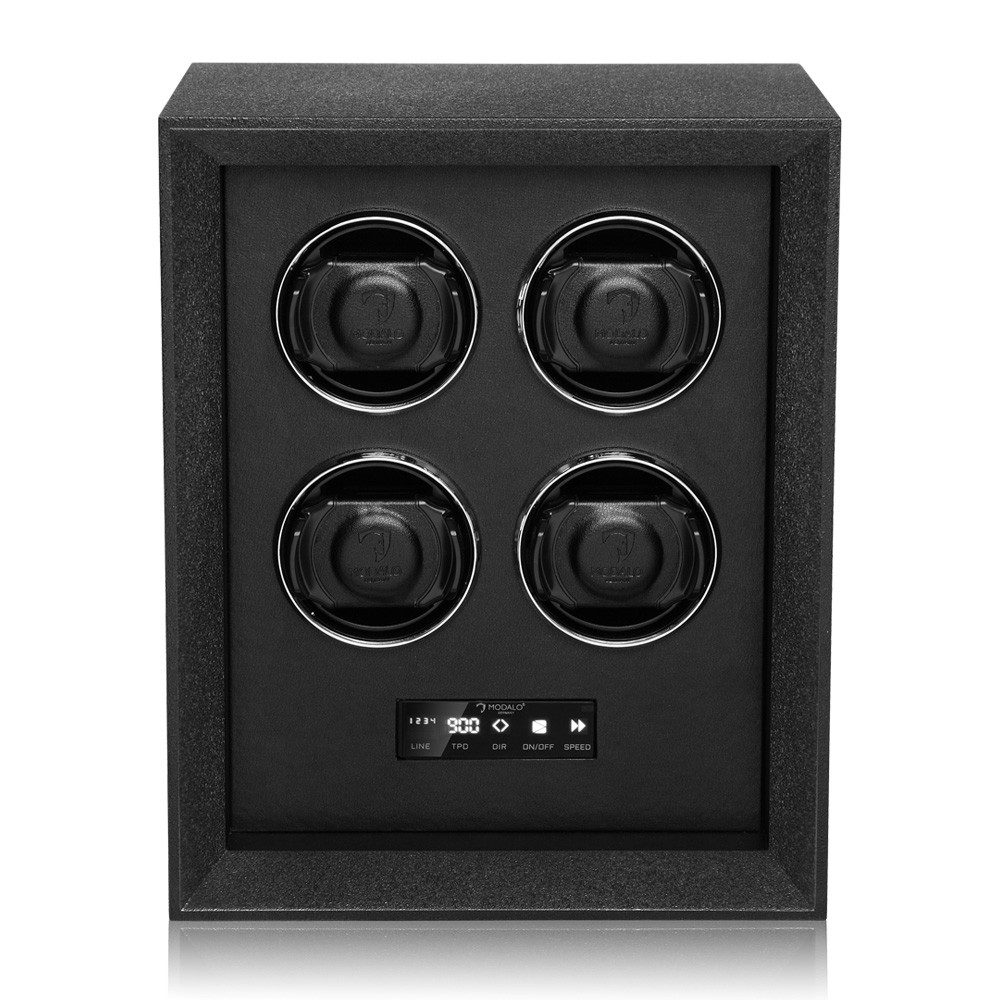 MODALO Uhrenbeweger SAFE SYSTEMS 4 Uhren, (Uhrenboxen, Uhrenkasten Uhrenbeweger 4 Uhren)