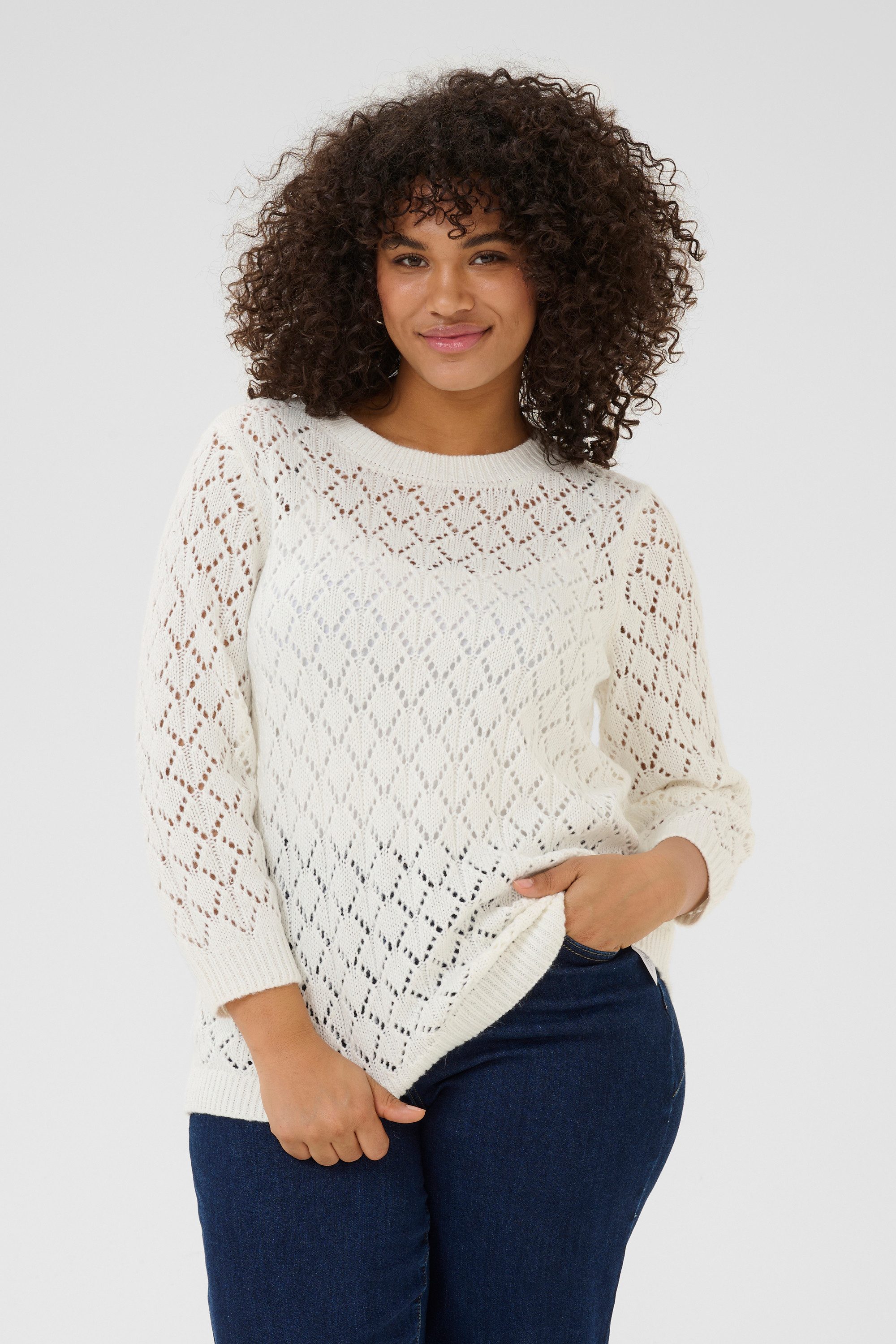 KAFFE Curve Strickpullover Strickpullover KCmika Große Größen