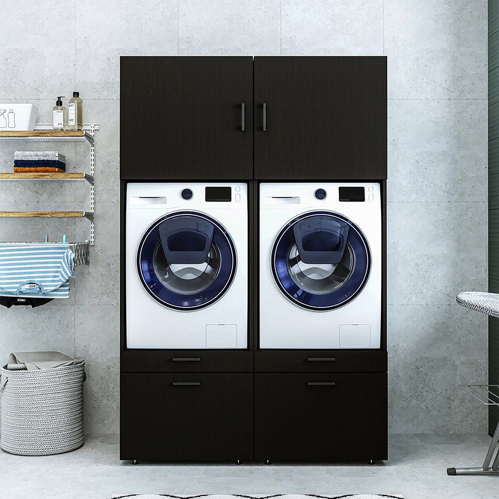 Schwarz eiche Roomart (Roomart Überbauschrank) schwarz für Eiche Hauswirtschaftsraum Waschmaschinenschrank Waschmaschinenumbauschrank |