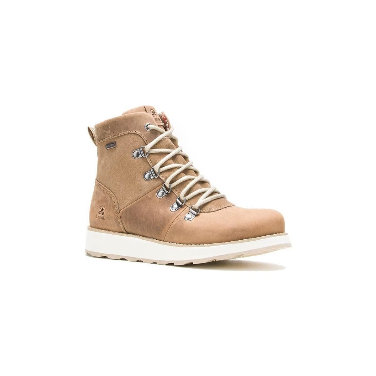 Kamik Ariel LO Winterstiefel knöchelhoher Damen Lederschuh mit seitlichem Reißverschluss