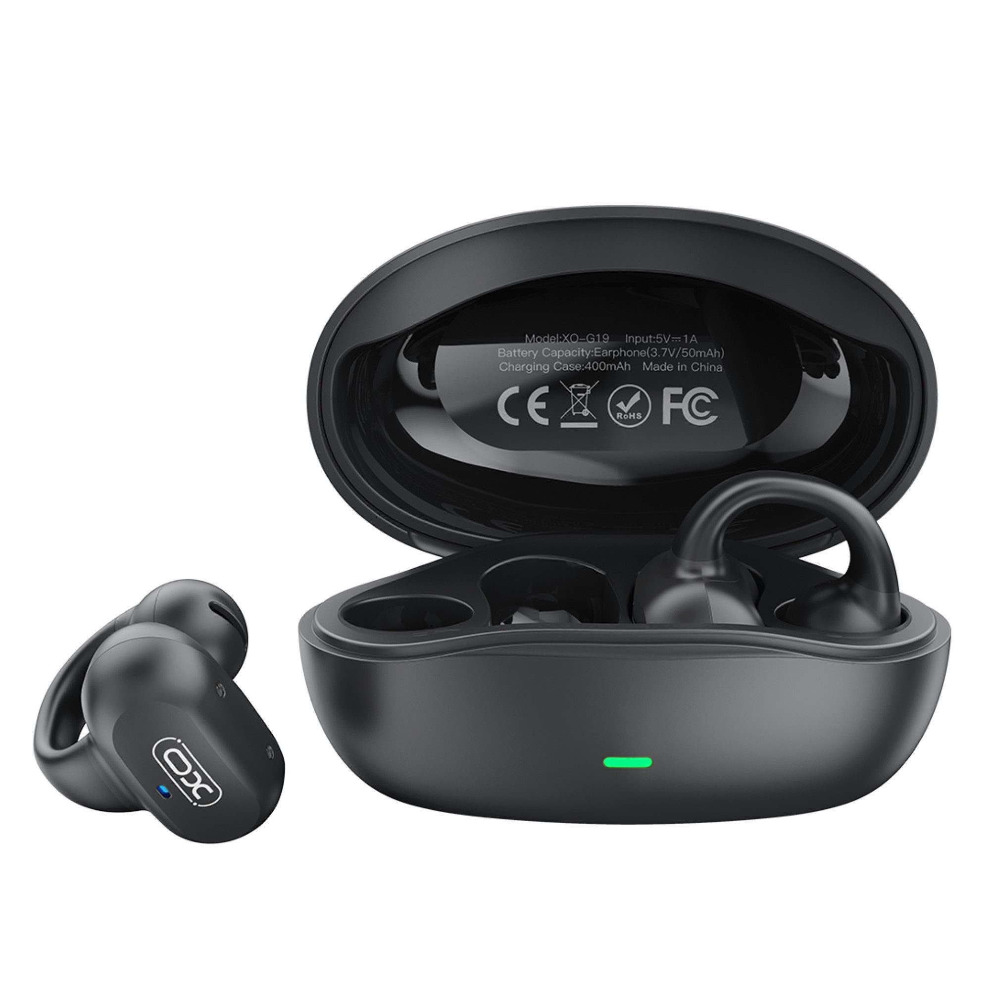 Bluetooth Kophörer in Schwarz 400mAh kabellose In-Ear-Kopfhörer In-Ear-Kopfhörer
