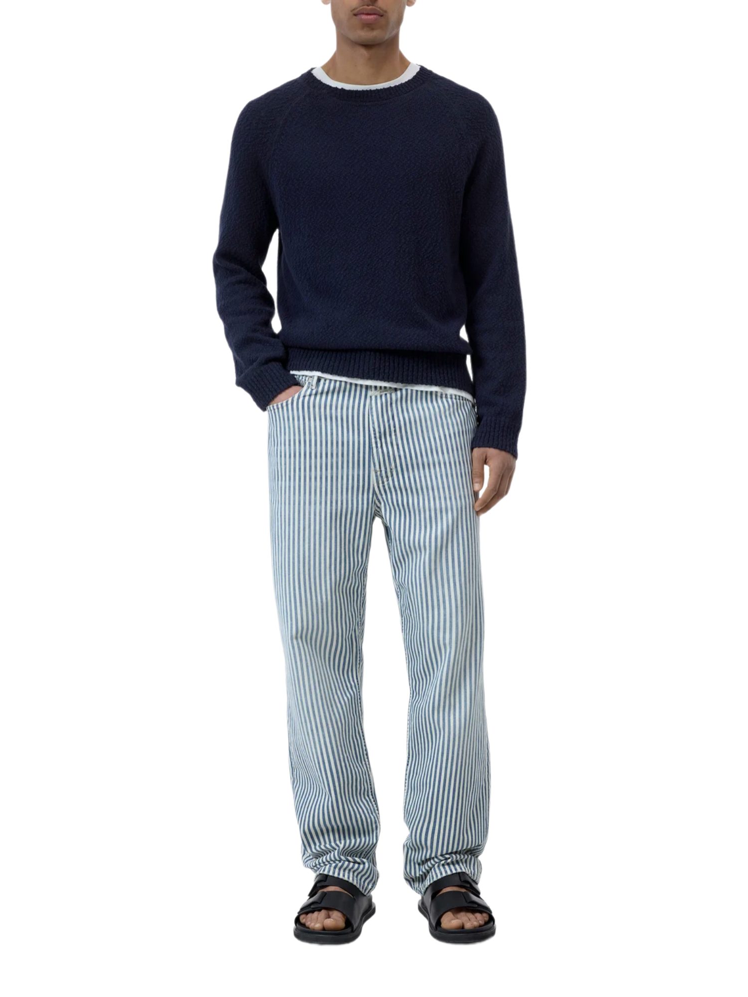 CLOSED Stoffhose blau, Casual, Baumwolle, Unifarben, Relaxed Fit, Mittel