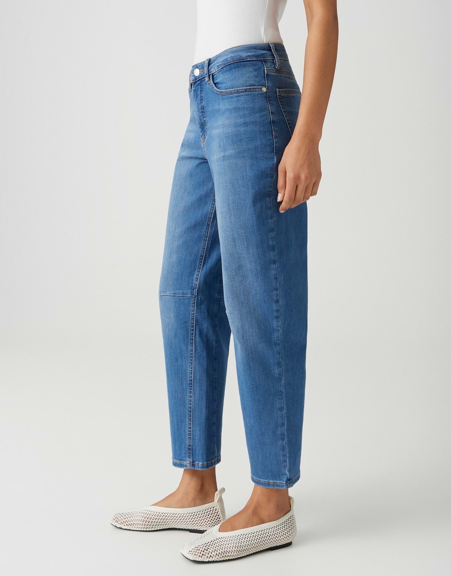 OPUS PANTS Relax-fit-Jeans MELLY RELAX mit Powerstretch Mid Rise verdeckter Zip-Fly, weicher Griff, authentische Waschung – Bild 5 von 5