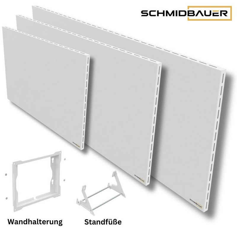 Schmidbauer Infrarotheizung Hybrid 300 -1100W Elektroheizkörper 5 Jahre Garantie Wand/Fuß Montage