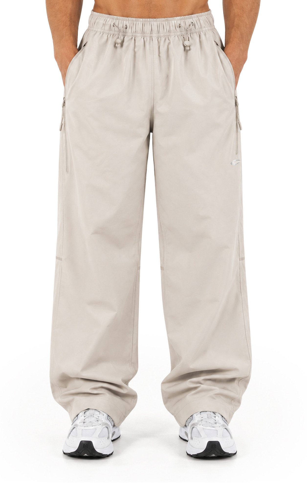 Smilodox Jogginghose Kynaro Trainingshose, Loose Fit, Trackhose für Gym & Freizeit elastischer Bund, Kordelzug, Reißverschlusstaschen, Mesh-Futter