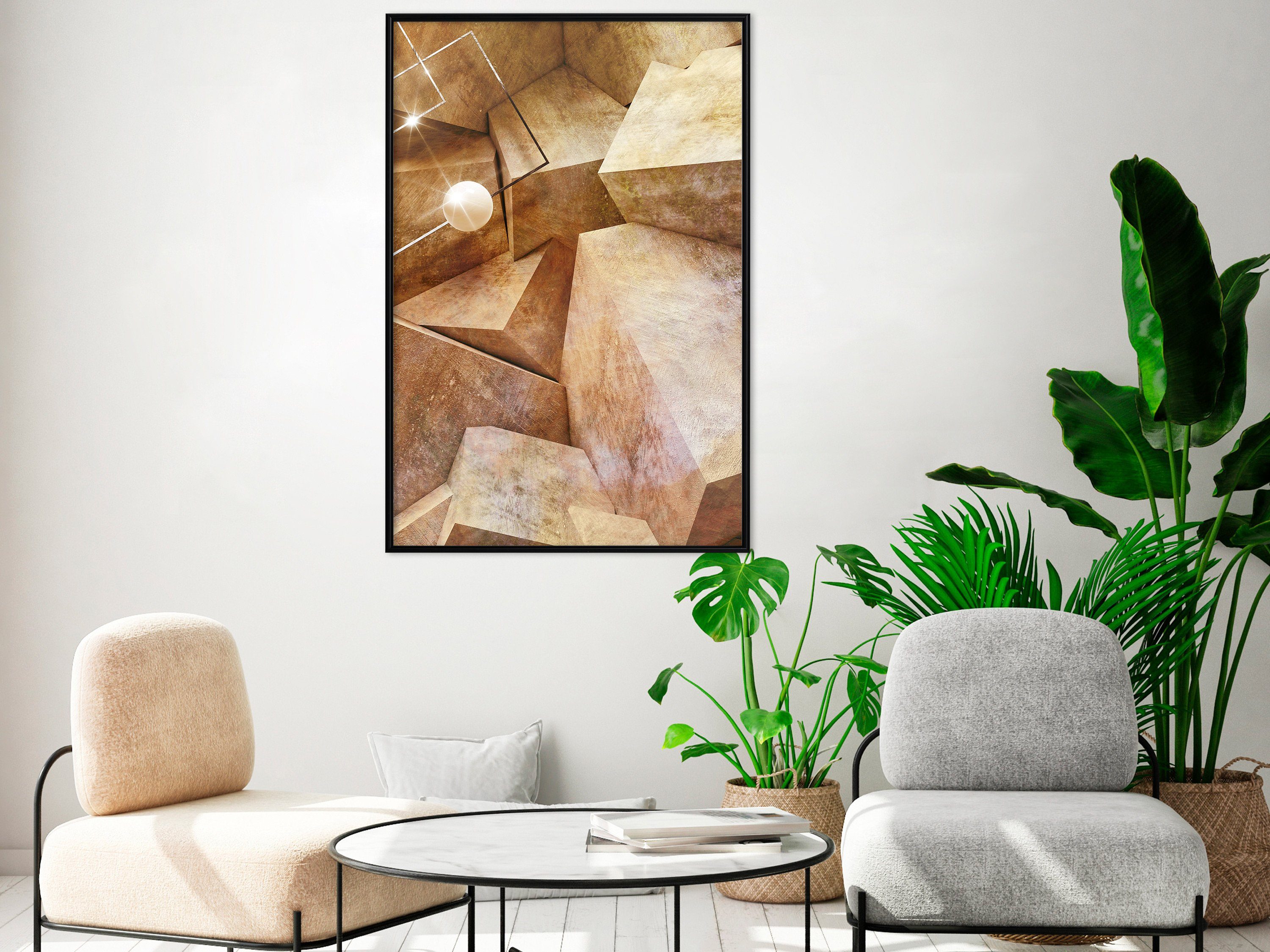 Artgeist Poster Saffron Corners