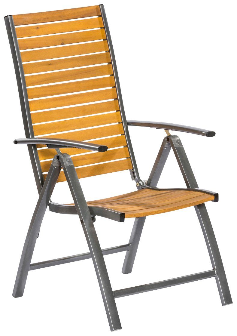 MERXX Gartensessel »Santorin«, Eukalyptusholz/Aluminium, klappbar