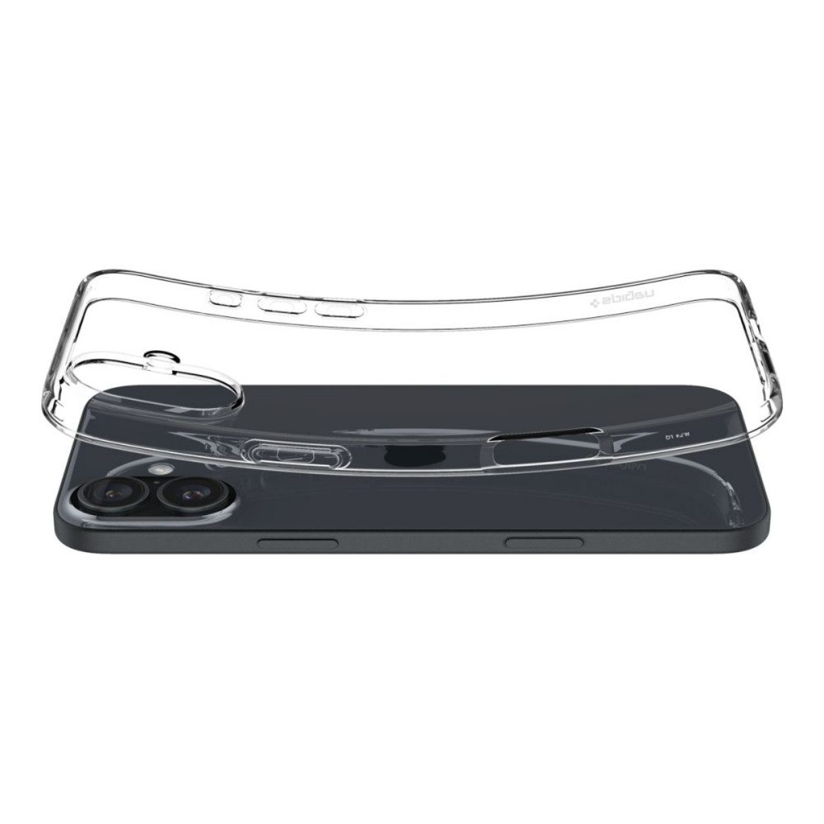 Spigen Handyhülle Liquid Crystal Case Transparent Kompatibel mit iPhone 16 6,1, Transparentes Design mit schlankem Profil und sicherem Halt