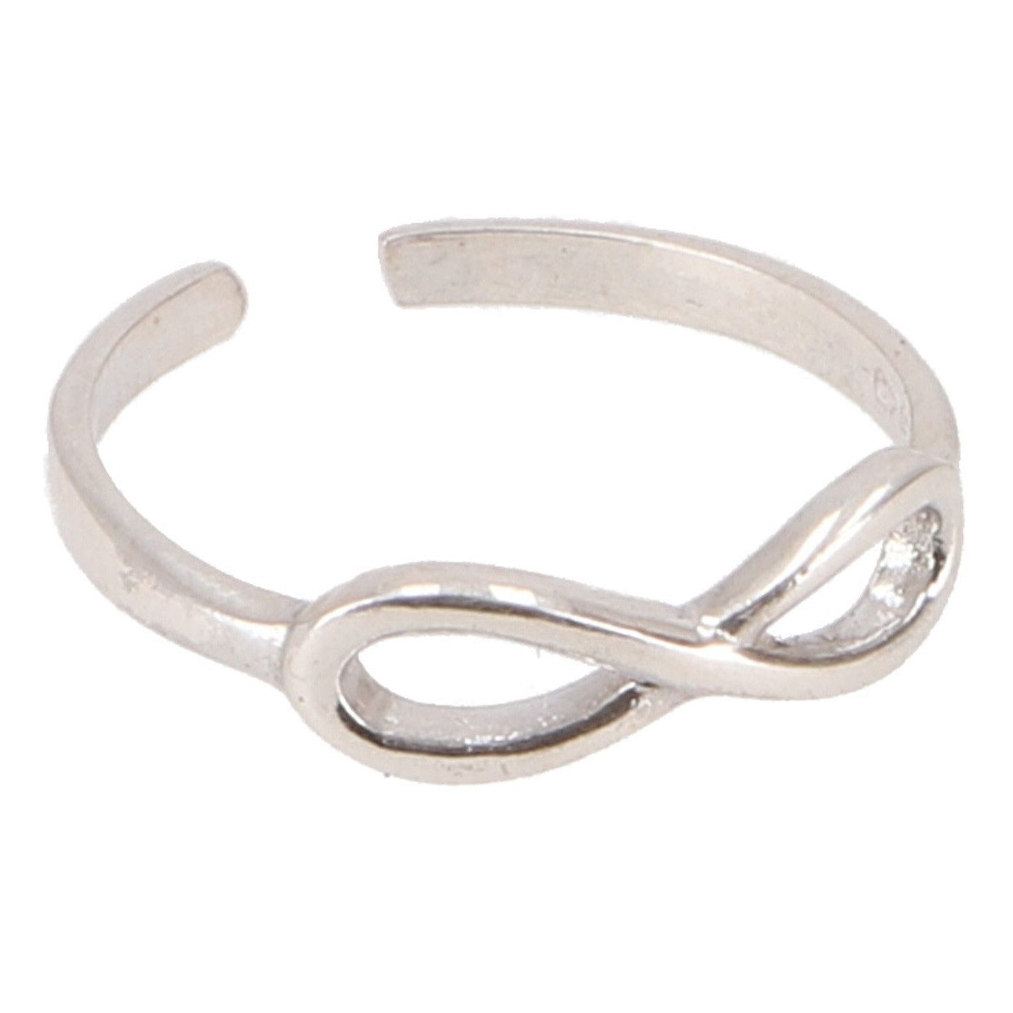 Guru-Shop Zehenring Zehenring aus Silber, Ewigkeits Zehenring,..