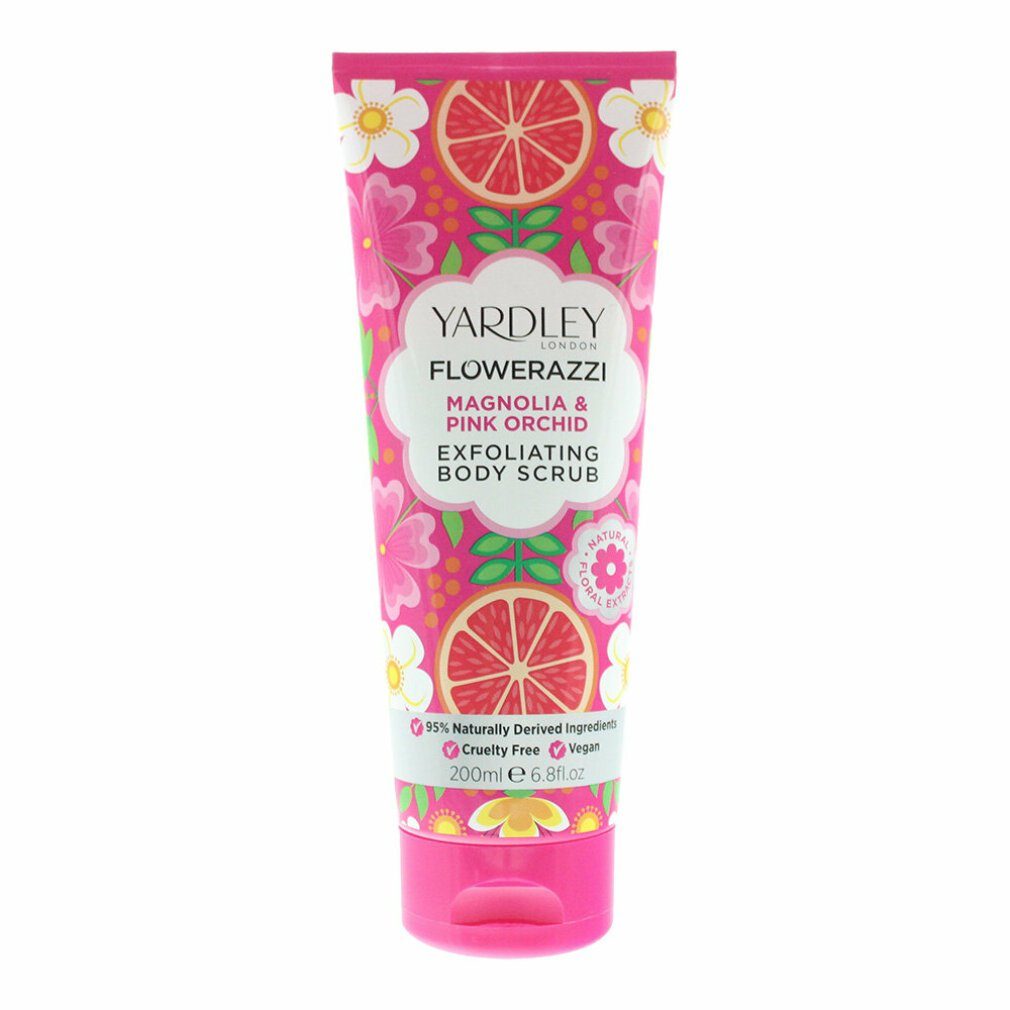 Yardley Körperpeeling Yardley Flowerazzi Magnolia & Pink Orchid Body Scrub 200ml