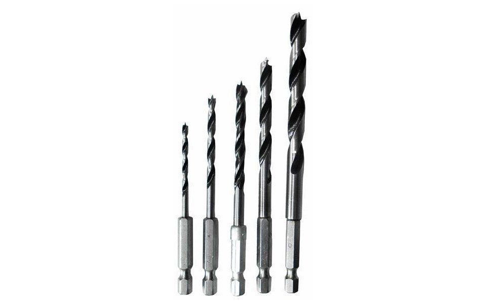 Connex Дрель- und Битыet Spiralbohrersatz Holz 3-8 mm 1/4 Sechskant