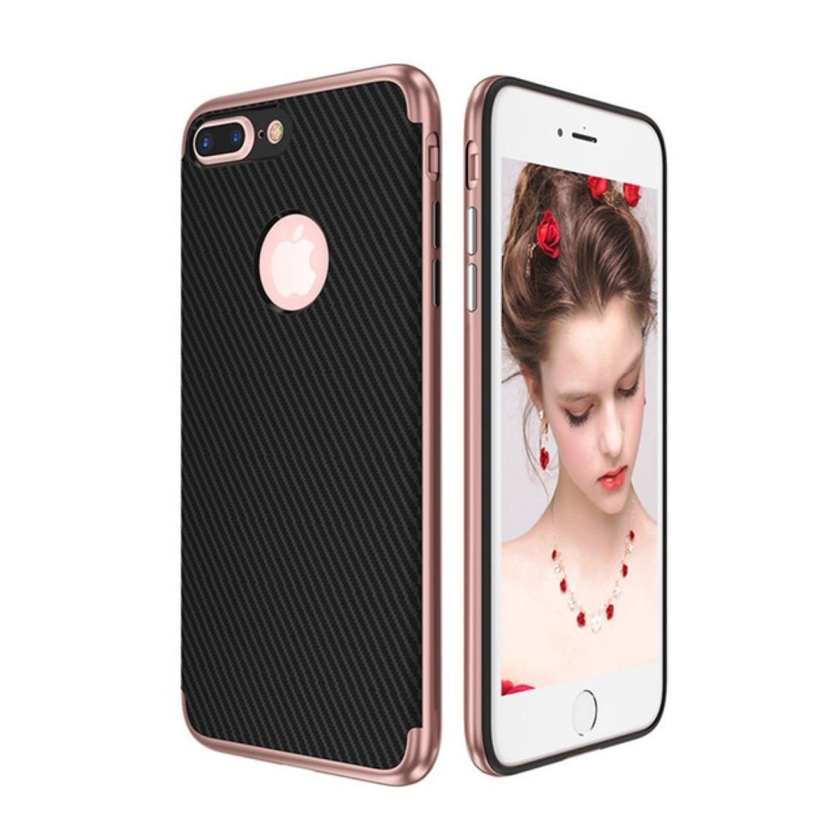 König Design Handyhülle Apple iPhone 8, Apple iPhone 8 Handyhülle Backcover Rosa