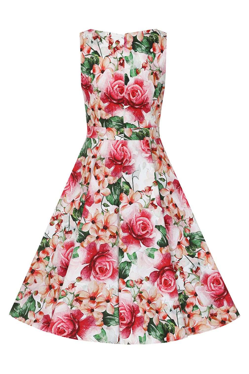 Hearts & Roses London A-Linien-Kleid Gracie Floral Swing Dress Rockabella Vintage Retro