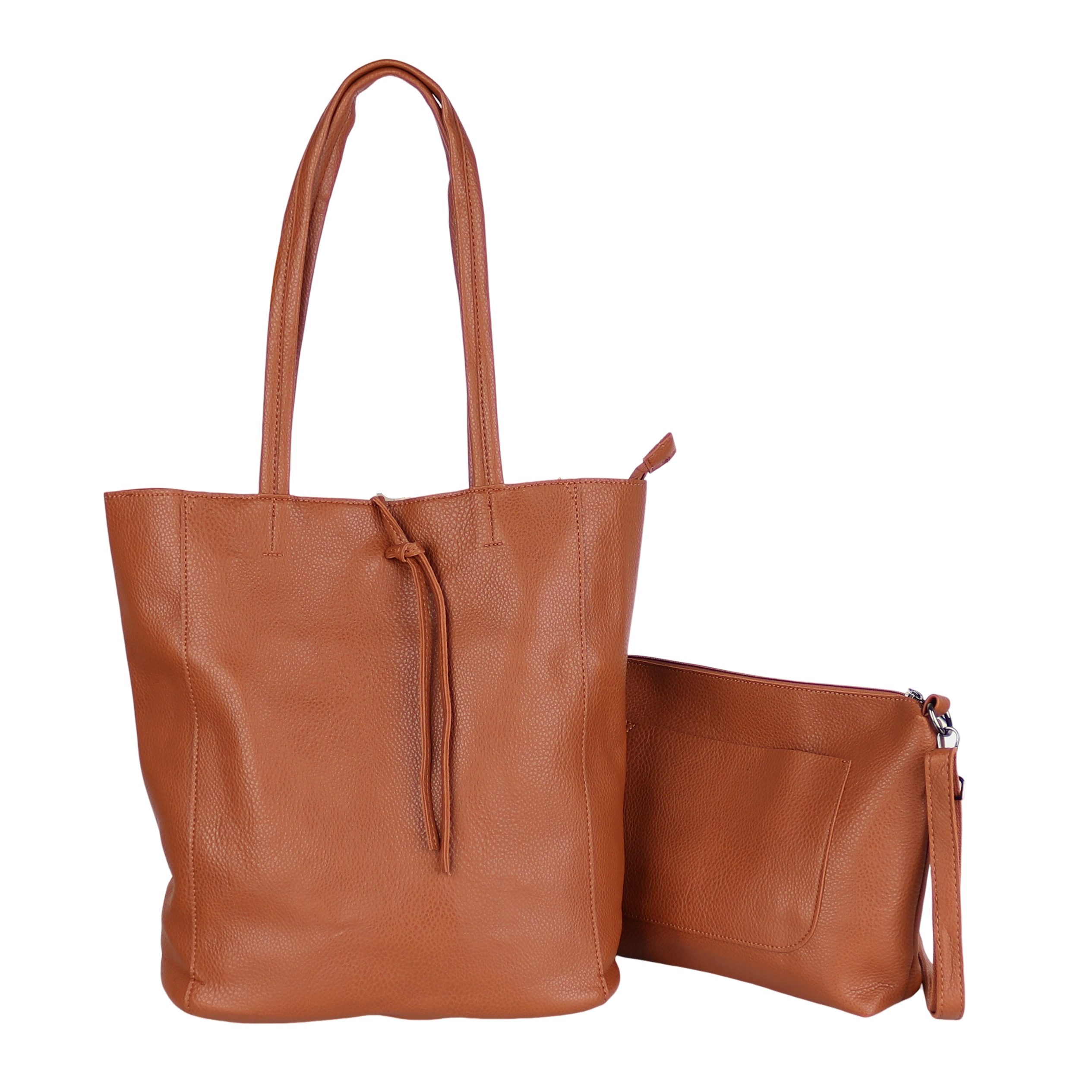 MIRROSI Shopper Damen Große Umhängetasche aus weichem Kunstleder (30x35x13c günstig online kaufen