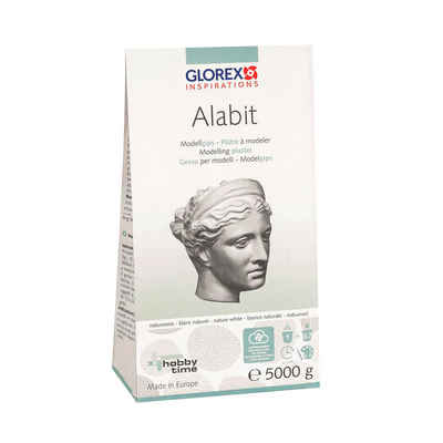 Glorex Modellierwerkzeug Alabit Modellgips, 1 kg oder 5 kg