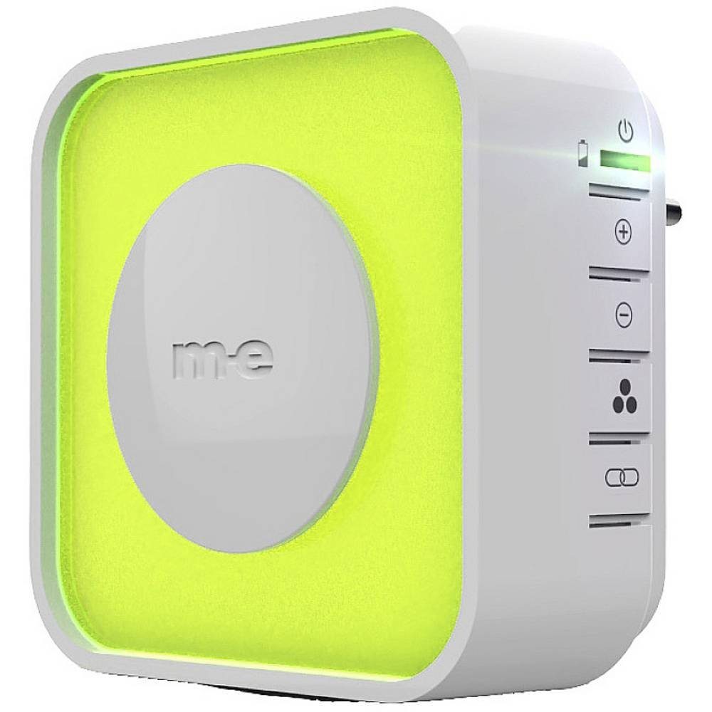 m-e Smart Home Türklingel Mobiler Empfänger für Funk-Türglocken mit Flip-Plug 41308 (beleuchtet)