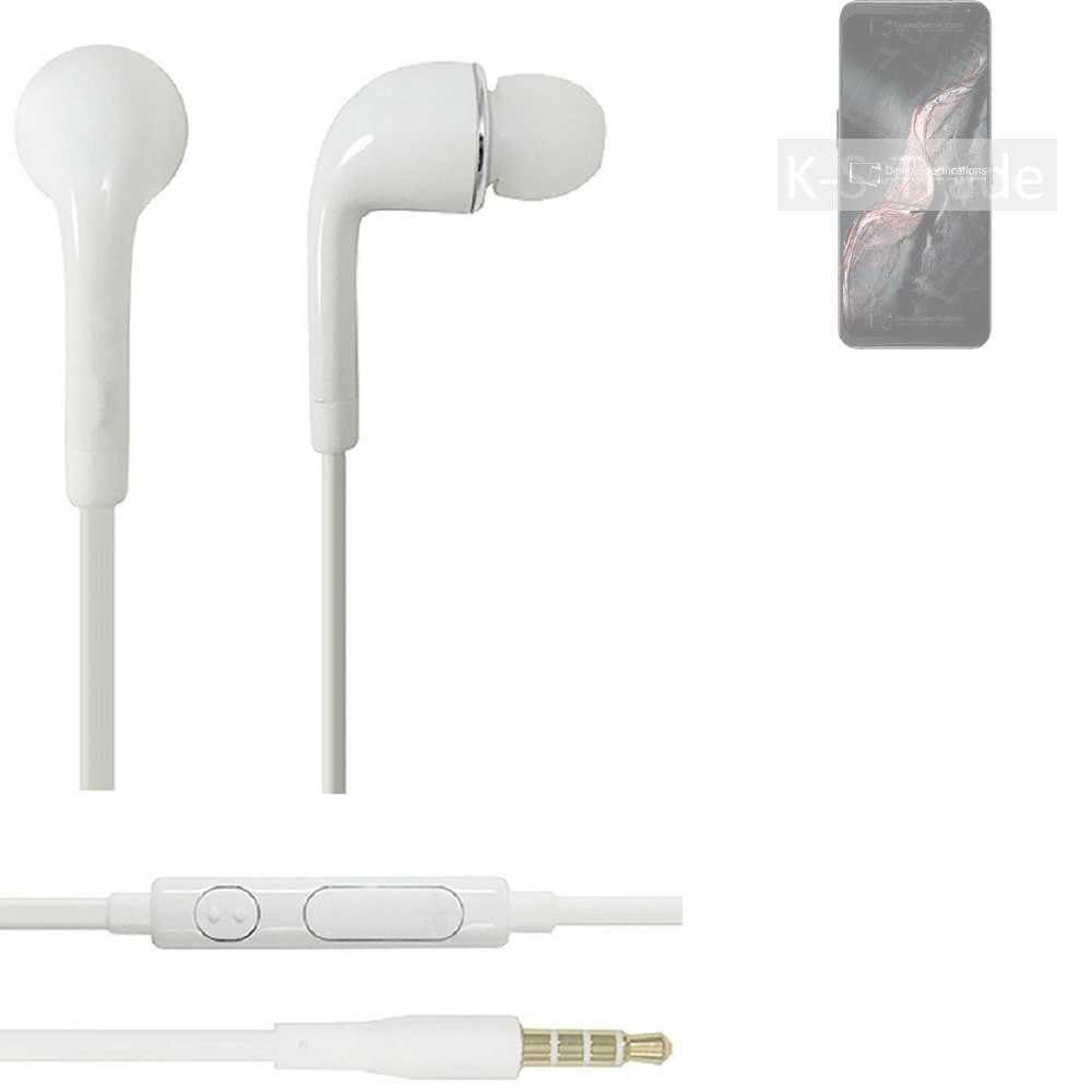 Headset Lautstärkeregler Y90 mit Lenovo u K-S-Trade Legion In-Ear-Kopfhörer für (Kopfhörer weiß Mikrofon 3,5mm)