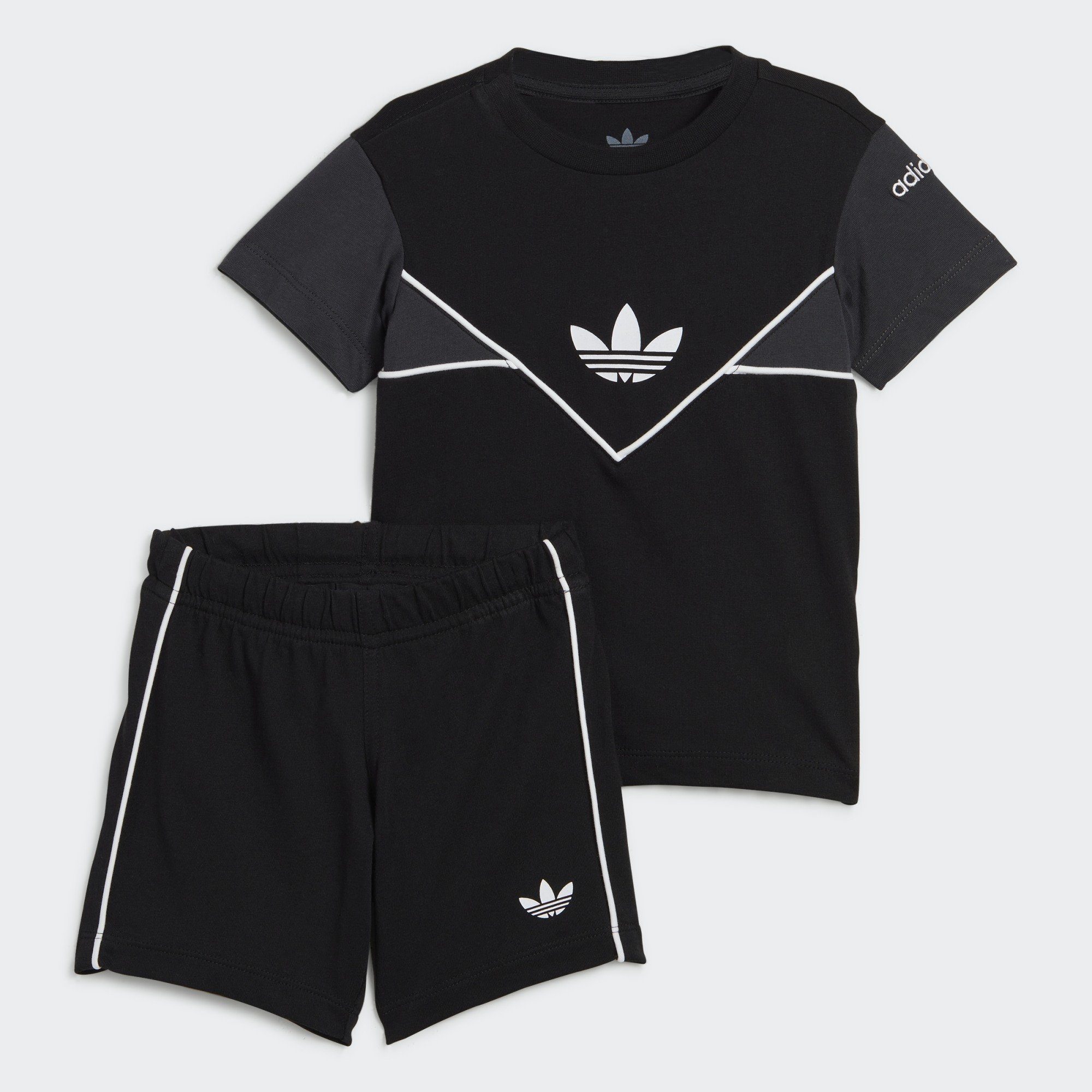 SHORTS adidas T-SHIRT UND Trainingsanzug SET ADICOLOR Originals Black