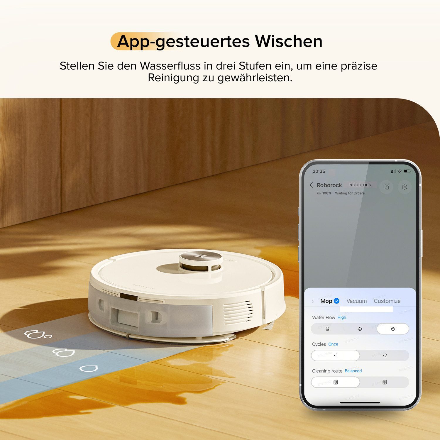 Roborock Saugroboter Q7 L5/Q7 M5,8000 Pa/10000Pa(Upgrade von Q5 Pro), Einstiegsleistung, Perfekt für Haustierbesitzer, Dual Anti-Tangle System,Präzise Navigation, App-Steuerung weiß