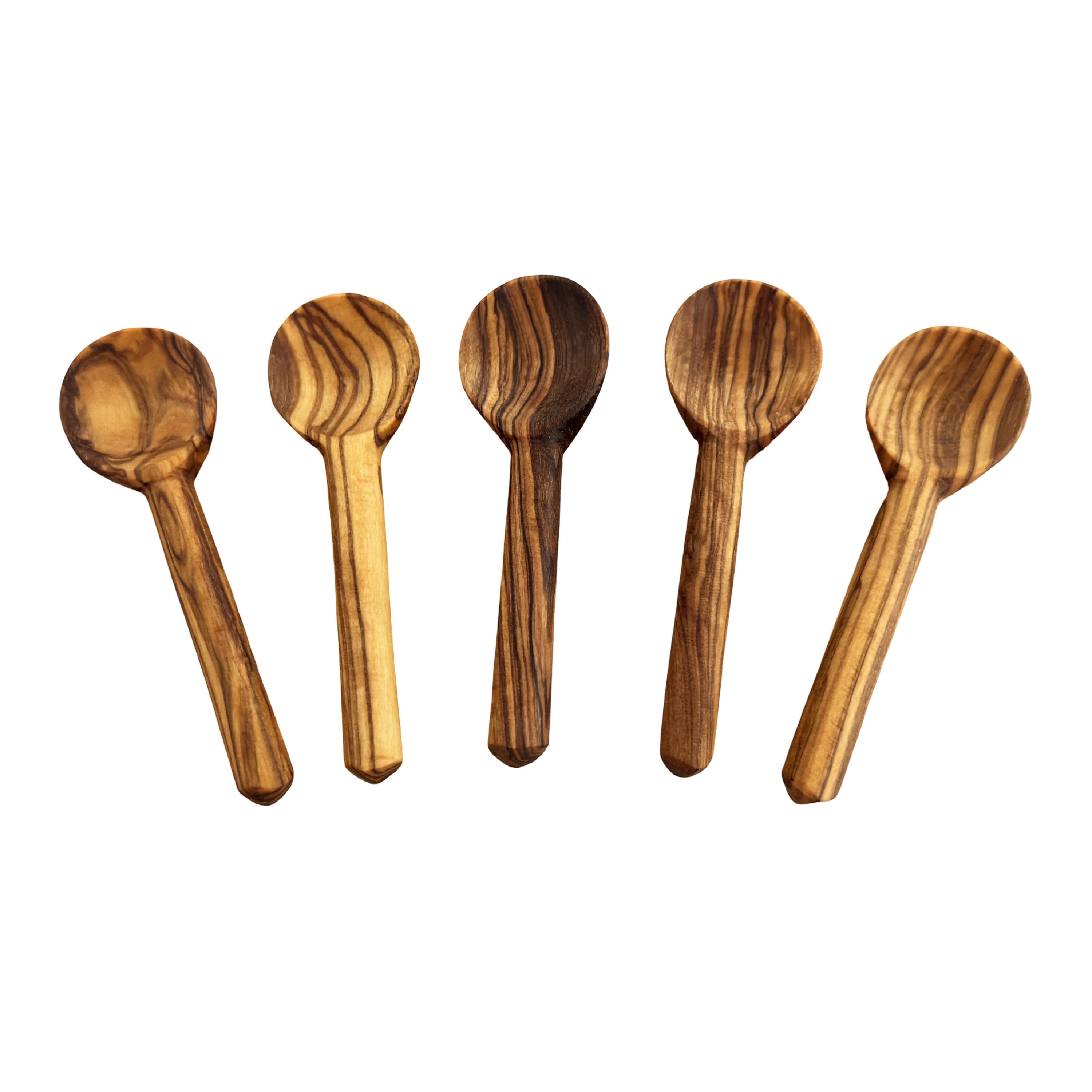 medina mood Messlöffel Mini Löffel "Piccolo" 8 cm in 5er Set Dosierlöffel aus Olivenholz, (1-St)