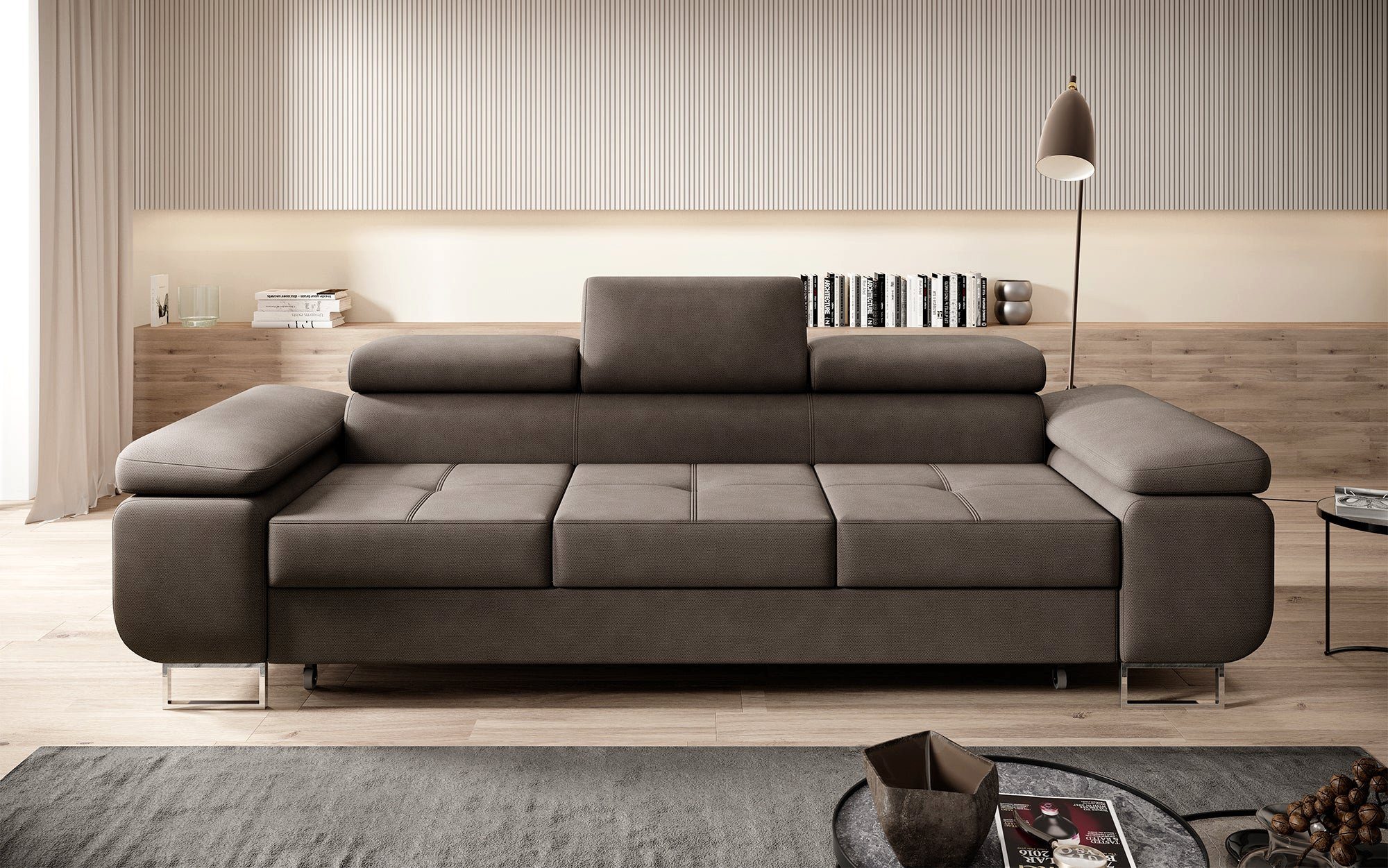 Baidani Sofa Triora mit Schlaffunktion (Stoff)