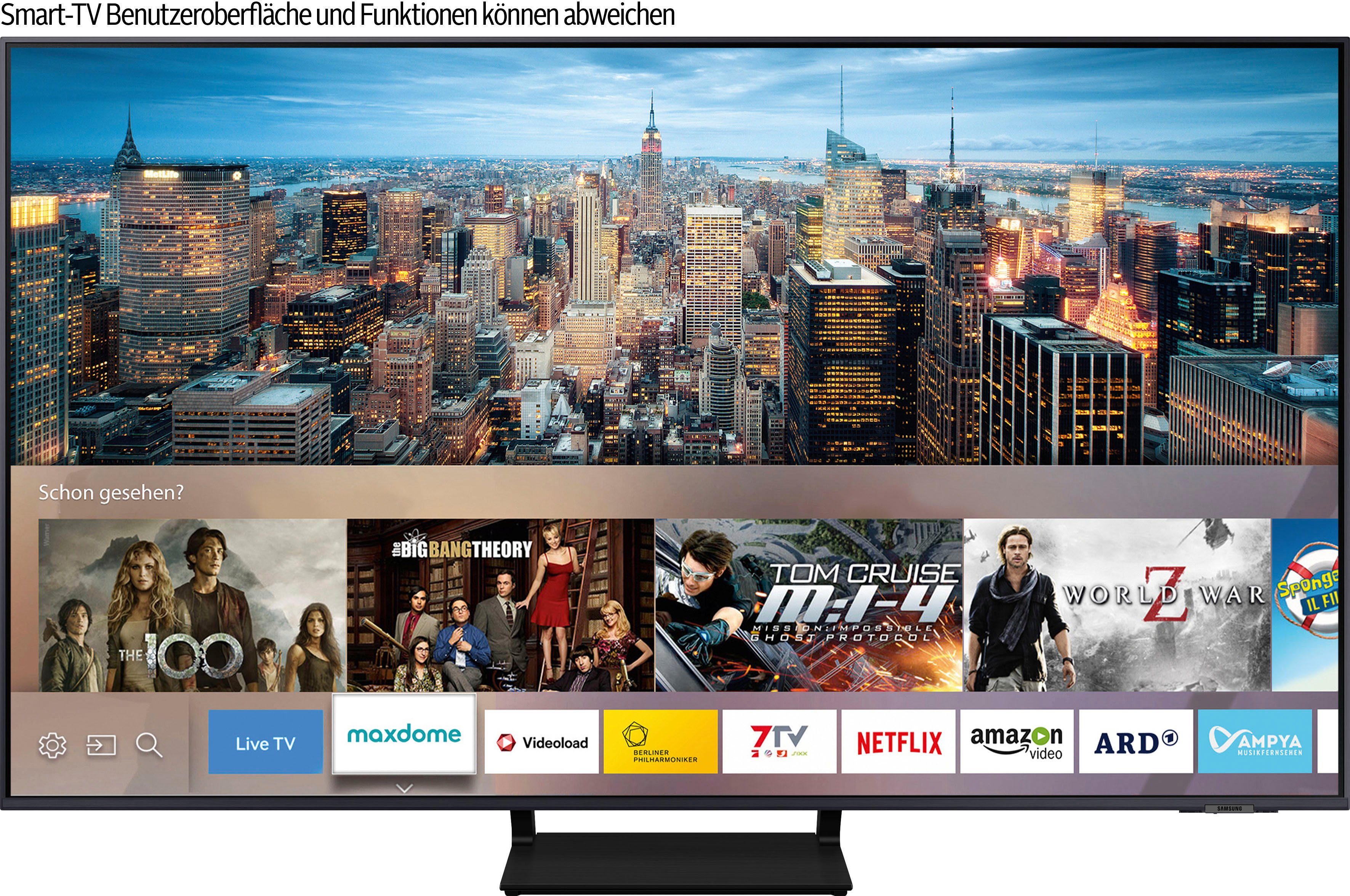 Samsung GQ65Q70AAT QLED-Fernseher (163 cm/65 Zoll, 4K Ultra HD, Smart-TV,  100% Farbvolumen, Dual LED, Quantum HDR, Quantum Prozessor 4K)