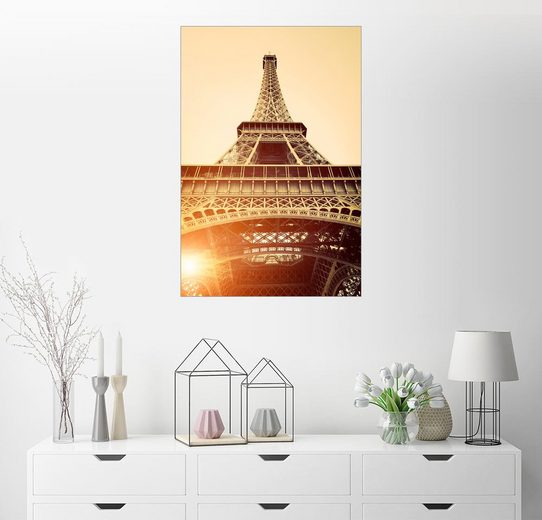 Posterlounge Wandbild »Vintage Eiffelturm, Paris« OTTO
