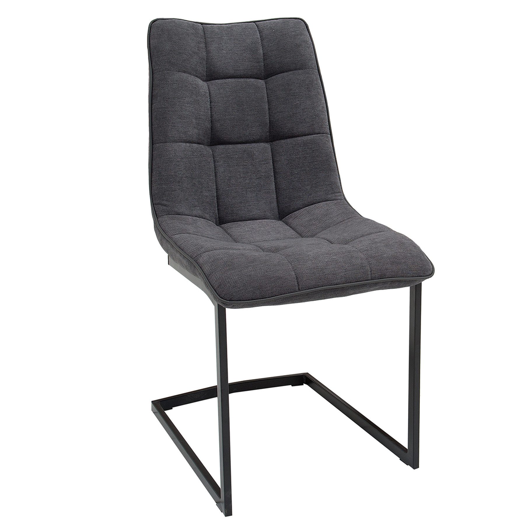 riess-ambiente Freischwinger MIAMI dunkelgrau / schwarz (Einzelartikel, 1 S günstig online kaufen