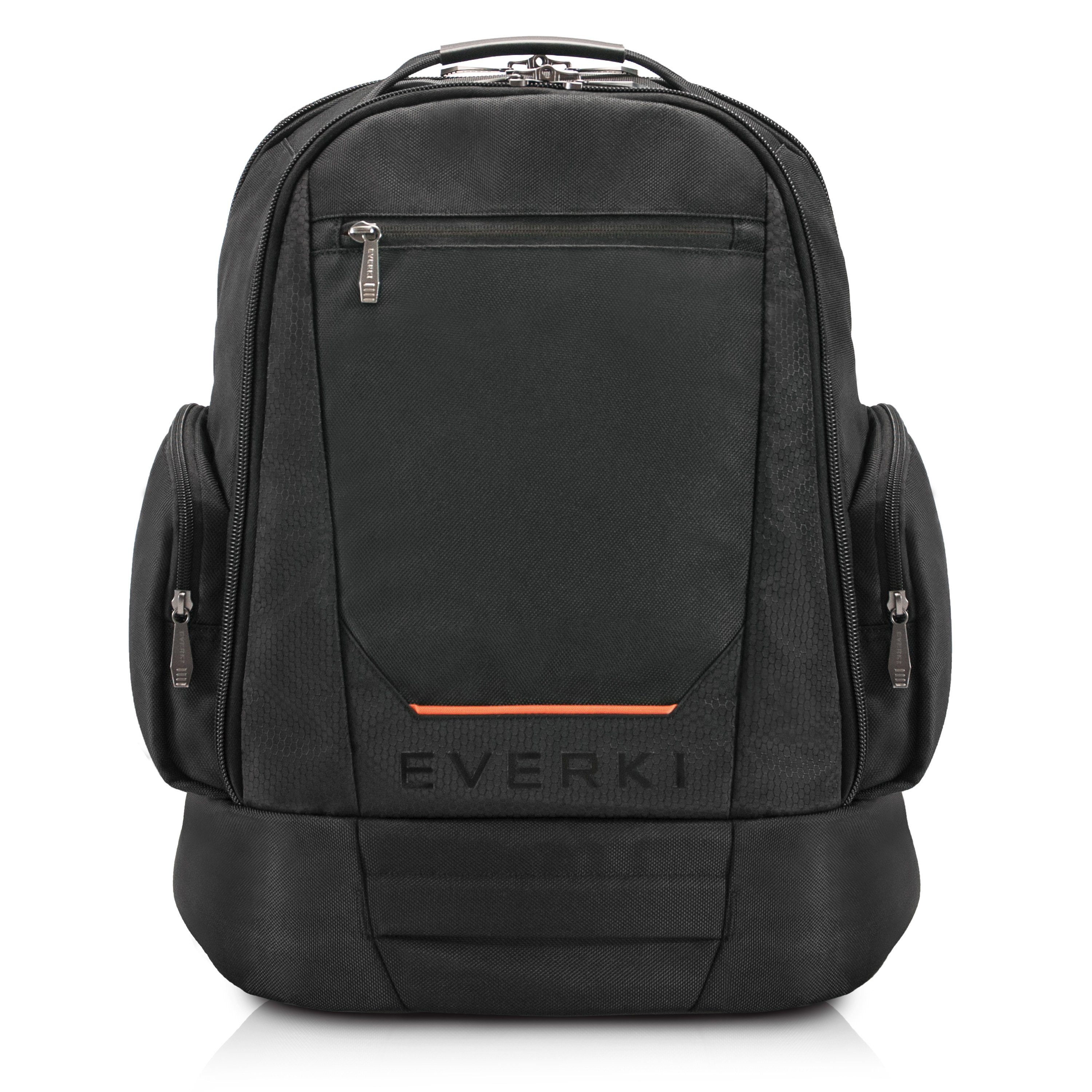 Everki Laptoprucksack ContemPRO 117 EKP117B Notebook Rucksack (42 l, inkl. Regenhülle), Wasserfeste Regenhülle / 5-Punkt Schultergurt-System / Schwarz