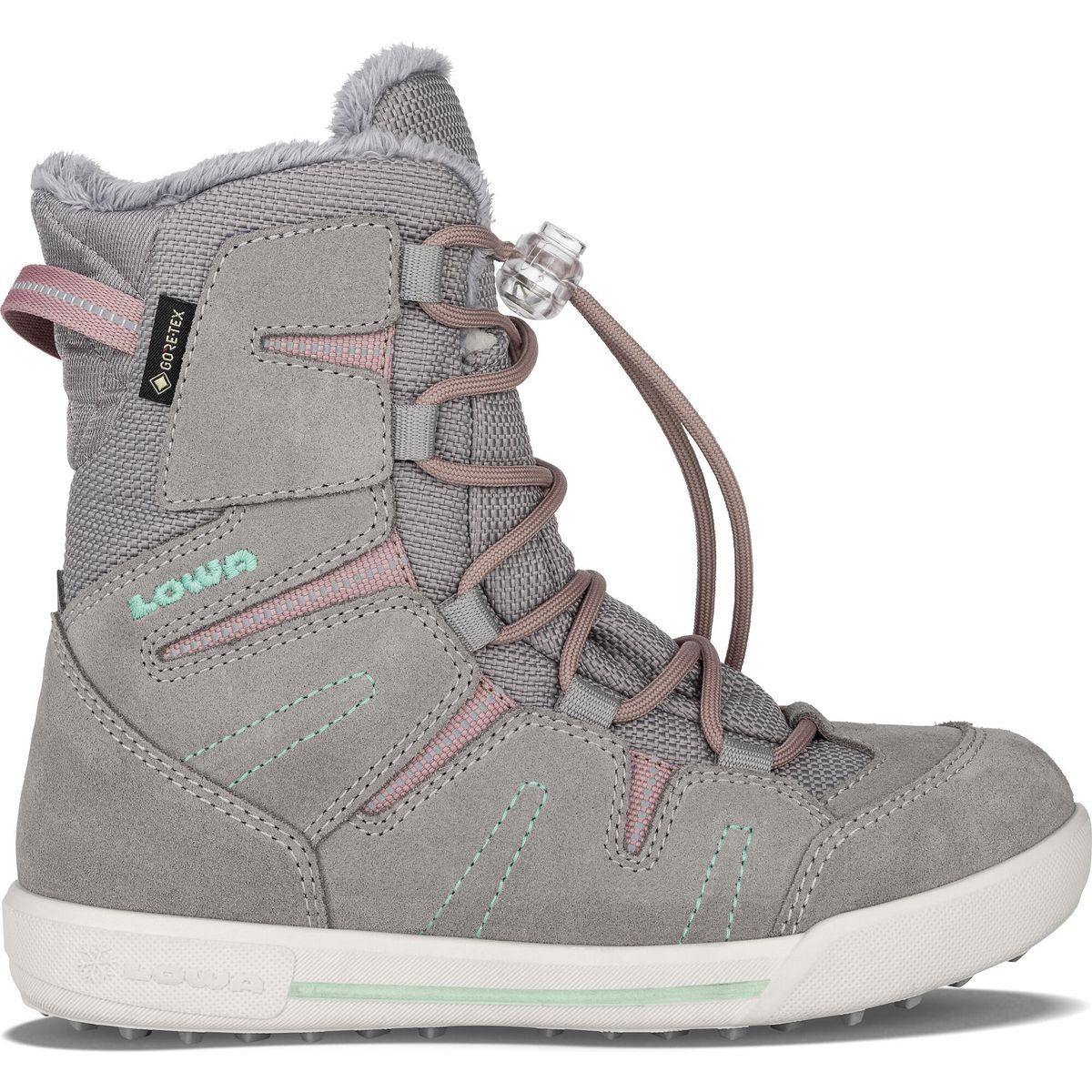 Lowa Lucy GTX Hi JR Winterstiefel Wasserdichte und atmungsaktive Schneeboots für Mädchen mit optimaler
