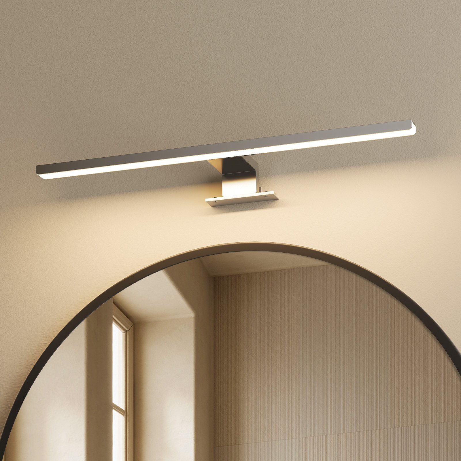 EMKE Spiegelleuchte LED L: 40cm 8W IP44 Wandlleuchte Badezimmer Wohnzimmer, günstig online kaufen