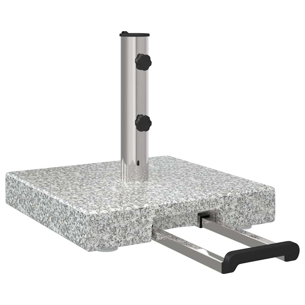 vidaXL Schirmhalter Sonnenschirmständer Grau 41 x 41 x 37 cm Granit, 1 tlg.
