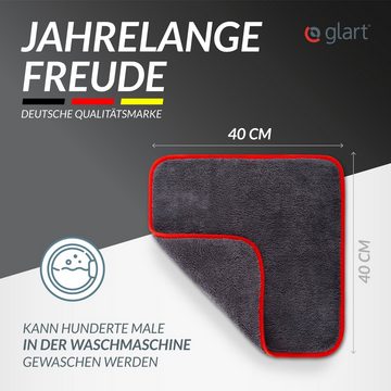 Glart 443TP Pkw Poliertuch 3er Set Auto Mikrofasertücher 40x40cm, saugstark Mikrofasertuch (80% Polyester, 20% Nylon, 40x40 cm)