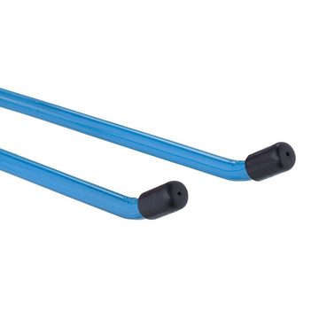 relaxdays 10x Blauer Gerätehalter aus Stahl Gartengerätehalter