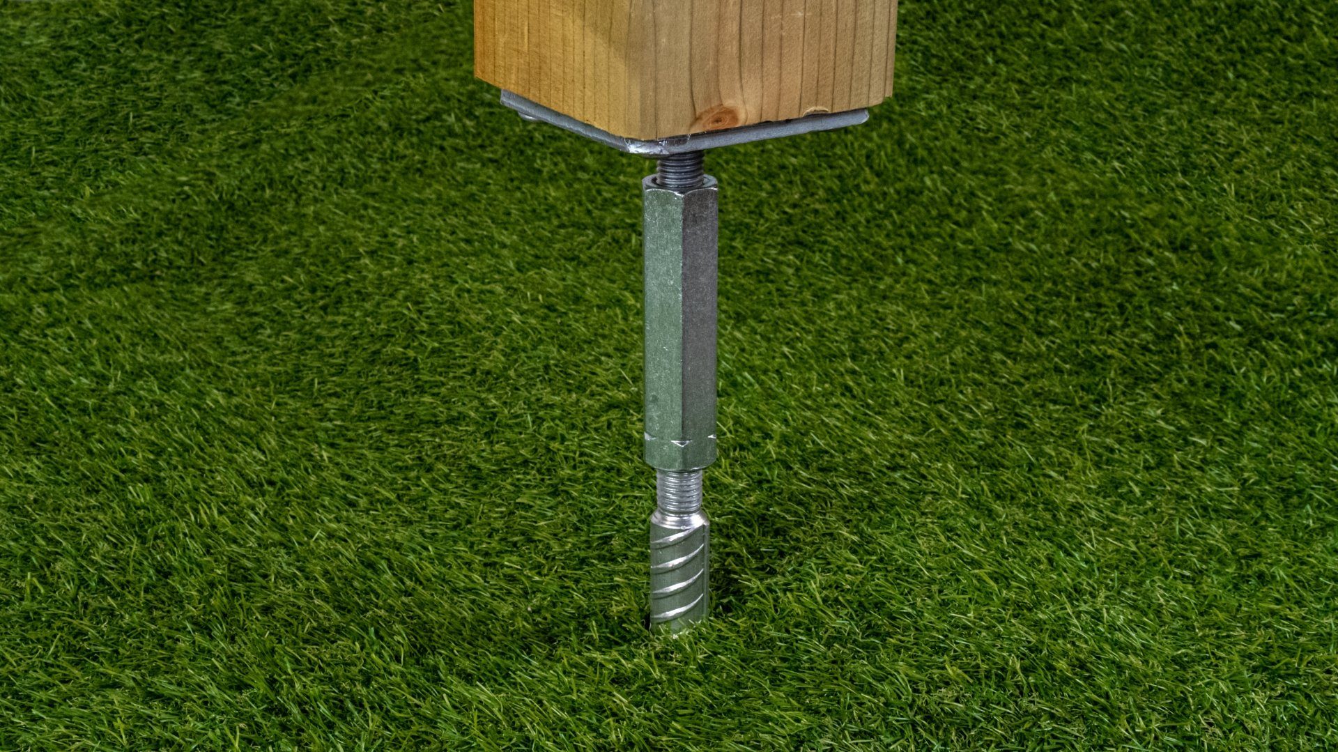 Gartenwelt Riegelsberger Pfostenträger T-Pfostenträger mit Dorn M25 höhenverstellbar für Pfosten mit 11-14 cm, Einbetonieren