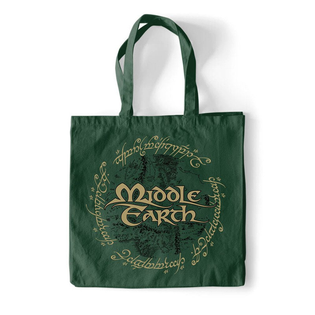 Der Herr der Ringe Shopper Middle Earth Tote Bag, Tasche Einkaufstasche