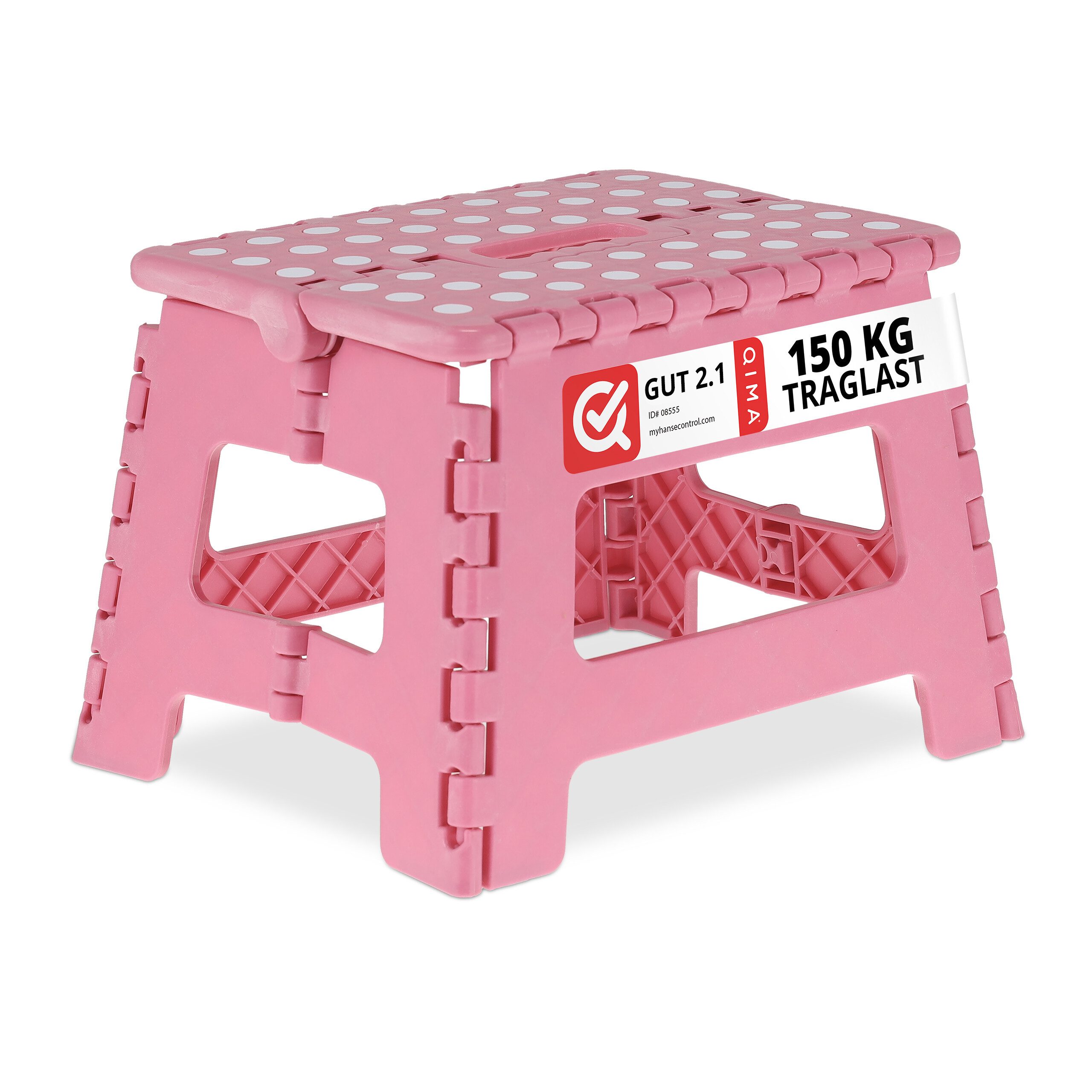 relaxdays Sitzhocker Klapphocker faltbar M Pink günstig online kaufen