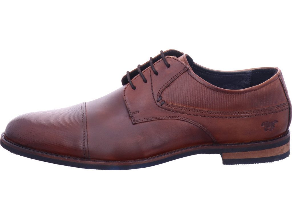 MUSTANG cognac Schnürschuh