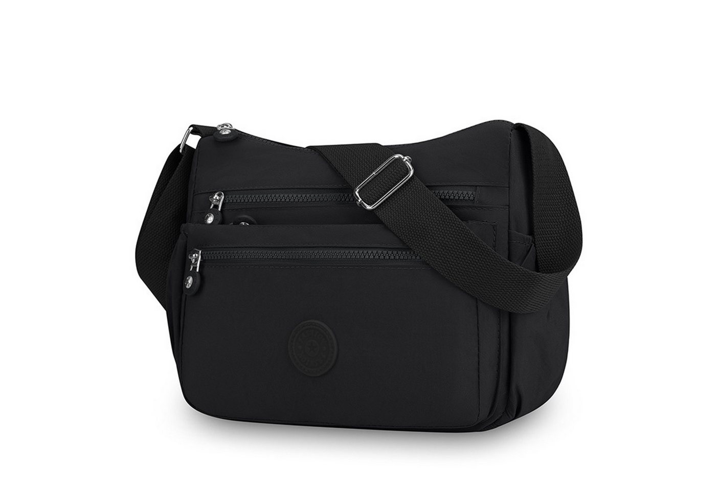 Mutig Schultertasche Wasserdicht Nylon Schultertasche,Umhängetasche Damen (mit RFID Geldbörse, Mehrfachtasche, Handtasche, Crossbody, …