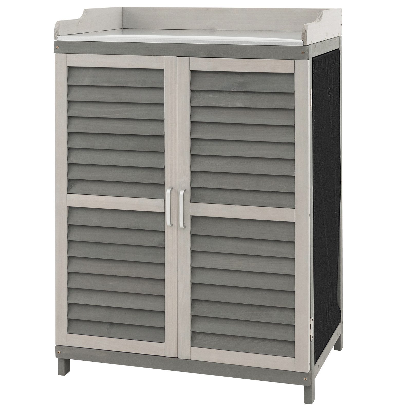 COSTWAY GartenGeräteschrank, BxT 67x47 cm, (1 St), Gartenschrank mit