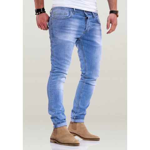 Rello & Reese Slim-fit-Jeans R&RELY Stone-Washed