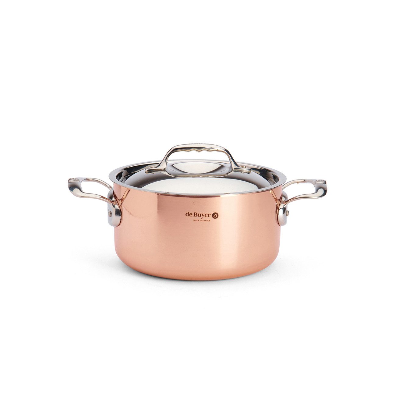 de Buyer Bräter Prima Matera, Kupfer-Bratentopf 16 cm / 1,8 L induktionsgeeignet -