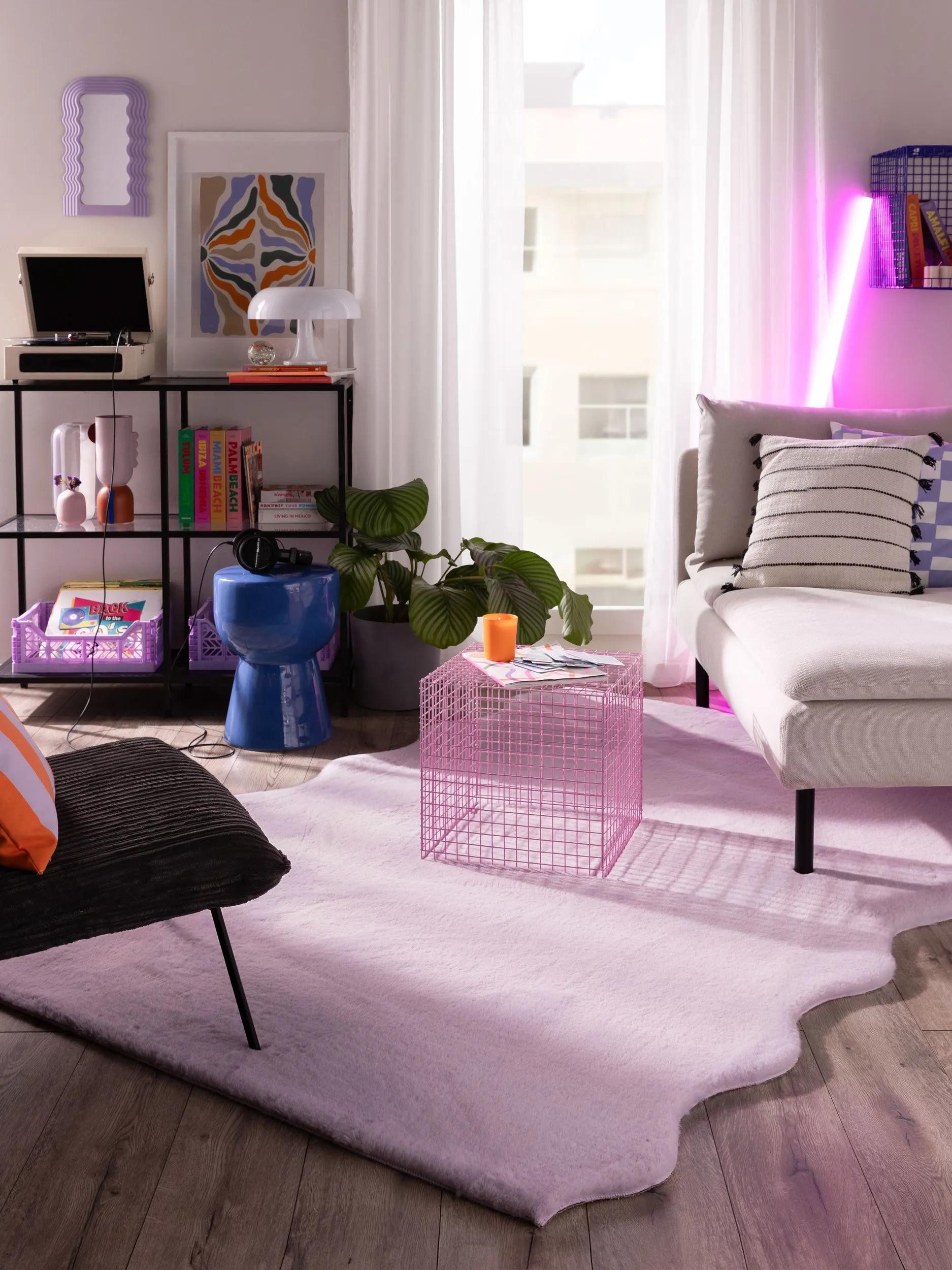 benuta Hochflor-Teppich Arlie, Sonderform, Höhe: 6 mm, Kunstfaser, Berber, Ethno-Style, Wohnzimmer