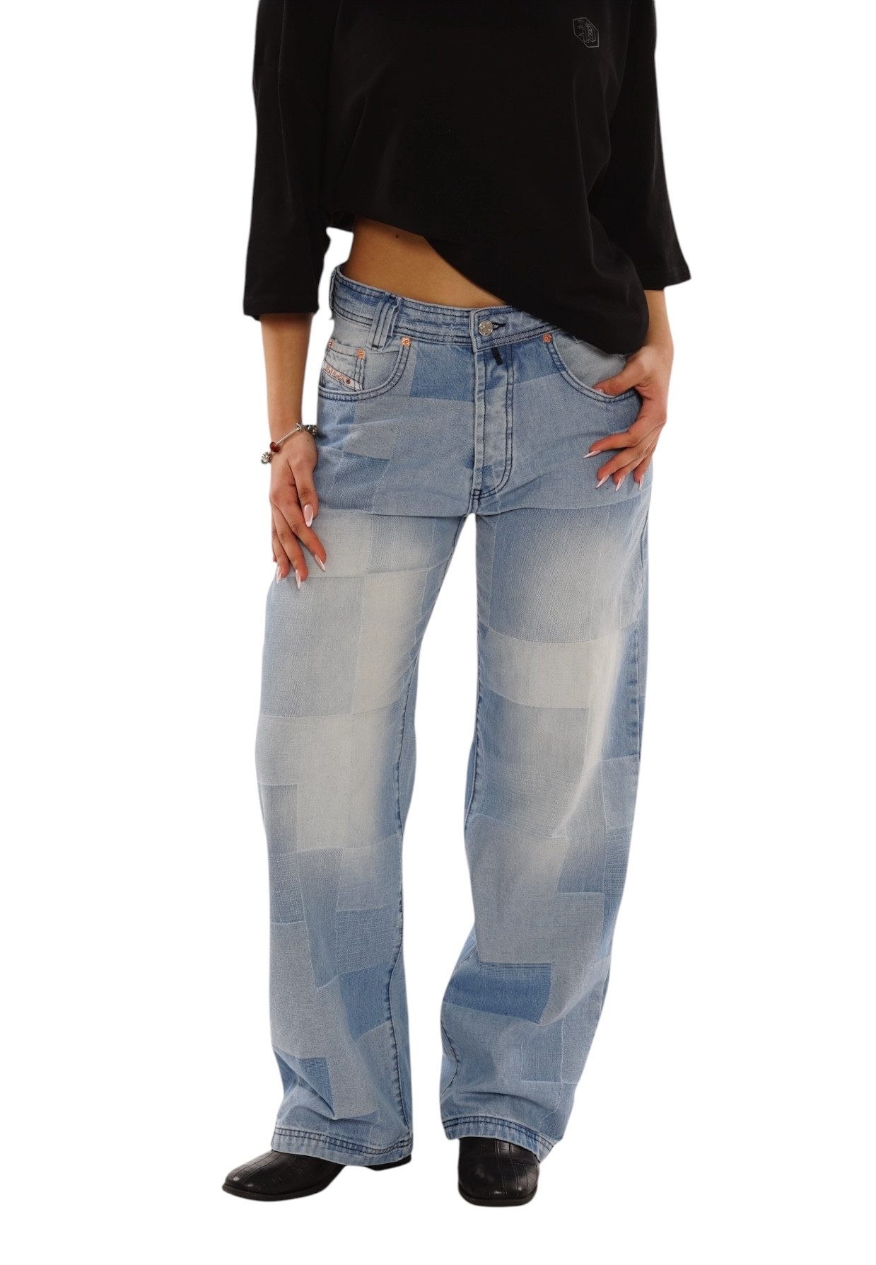 PICALDI Джинсы Relax-fit-Jeans Zicco 474 Mozaik W (1-tlg) Baggy Джинсы